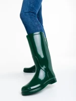 Cizme dama verzi din cauciuc Flaviana