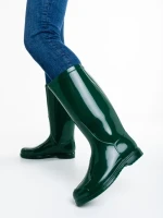 Cizme dama verzi din cauciuc Flaviana
