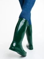 Cizme dama verzi din cauciuc Flaviana