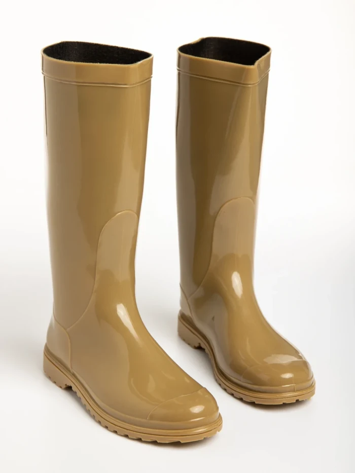 Cizme copii bej din cauciuc Gaila