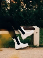 Cizme dama Belisa bej cu negru