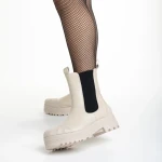 Cizme dama Belisa bej cu negru