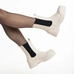 Cizme dama Belisa bej cu negru