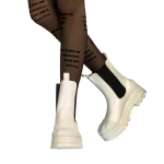 Cizme dama Belisa albe