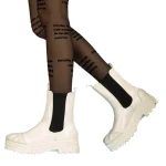 Cizme dama Belisa albe