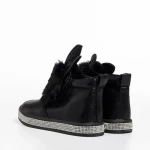 Cizme copii negre din piele ecologica Devra