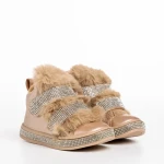 Cizme copii aurii din piele ecologica Taffy