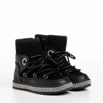 Cizme copii negre din piele ecologica Crayola