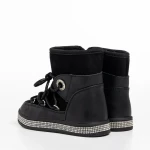 Cizme copii negre din piele ecologica Crayola