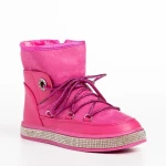 Cizme copii roz din piele ecologica Crayola