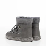 Cizme copii gri din piele ecologica Crayola