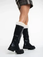 Cizme dama megre din piele ecologica Rhosyn