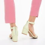 Sandale dama verzi din piele ecologica Robyn