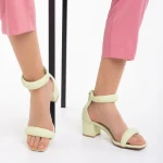 Sandale dama verzi din piele ecologica Robyn