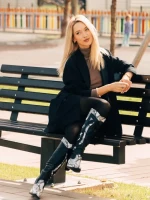 Cizme dama negre cu alb din piele ecologica Narelle