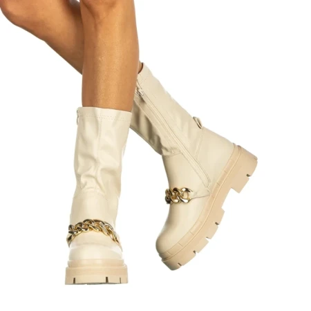 Cizme dama Annabel bej