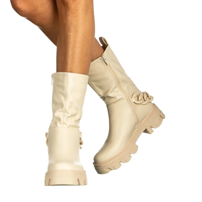 Cizme dama Adelie bej