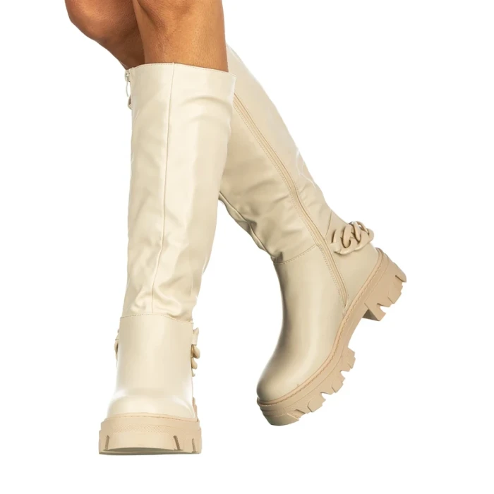 Cizme dama Basma bej