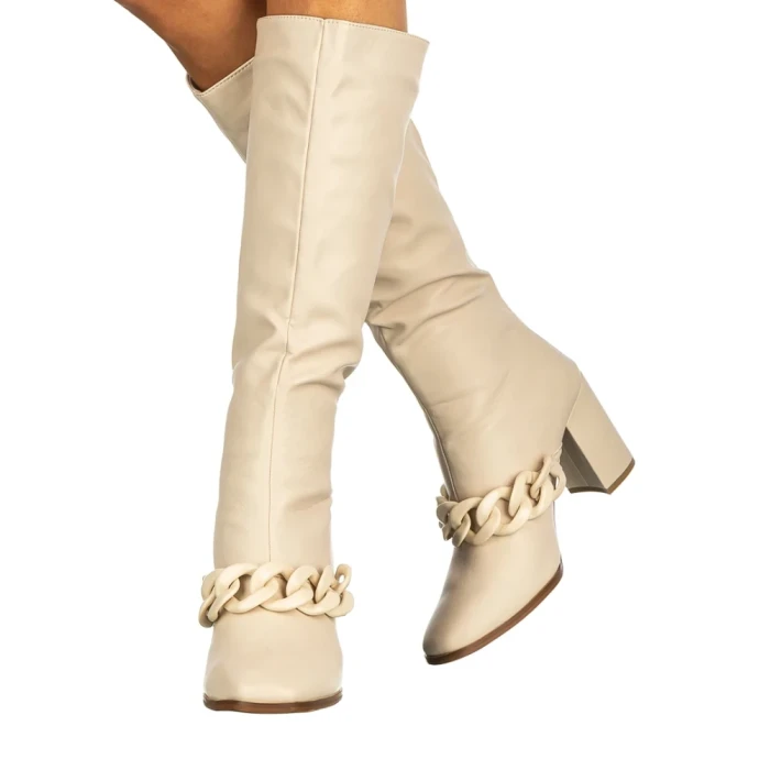 Cizme dama Cassye bej