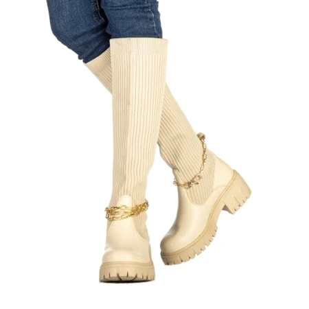 Cizme dama Catlin bej