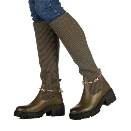 Cizme dama Catlin verzi