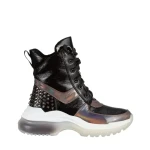 Pantofi sport dama negri din piele ecologica Payal