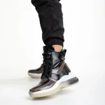 Pantofi sport dama negri din piele ecologica Payal