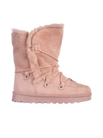 Cizme dama roz din material textil Phyllis