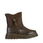 Cizme dama verzi din piele ecologica si material textil Sutton