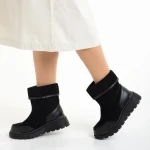 Cizme dama negre din piele ecologica Rima