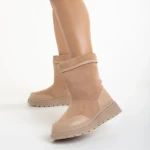 Cizme dama roz din piele ecologica Rima