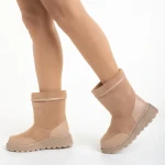 Cizme dama roz din piele ecologica Rima