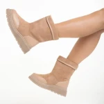 Cizme dama roz din piele ecologica Rima