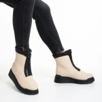 Cizme dama bej din piele ecologica Lilith