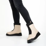 Cizme dama bej din piele ecologica Lilith