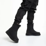 Cizme dama negre din piele ecologica Lilith