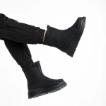 Cizme dama negre din piele ecologica Lilith