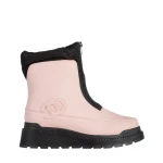 Cizme dama roz din piele ecologica Lilith