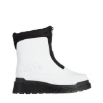 Cizme dama albe din piele ecologica Lilith