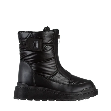 Cizme dama negre din material textil Rinda