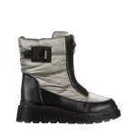 Cizme dama gri din material textil Rinda
