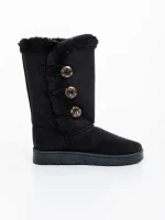 Cizme dama negre din material textil Casera