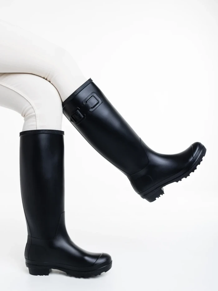 Cizme dama negre din cauciuc Celinda