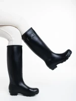 Cizme dama negre din cauciuc Celinda
