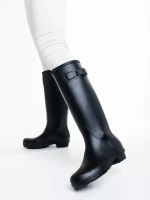 Cizme dama negre din cauciuc Celinda