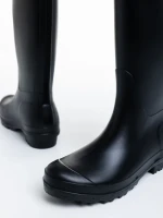 Cizme dama negre din cauciuc Celinda