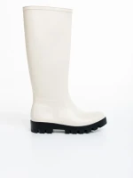 Cizme dama bej din cauciuc Damira