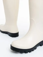 Cizme dama bej din cauciuc Damira