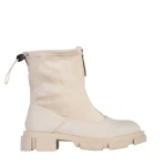 Cizme dama bej din piele ecologica si material textil Ramata