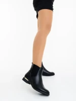 Botine dama negre din piele ecologica Perdona